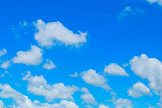 White cloud and blue sky