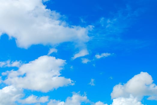 Cloud in blue sky