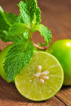 Limes and mint