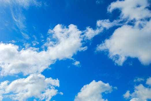 Cloud in blue sky