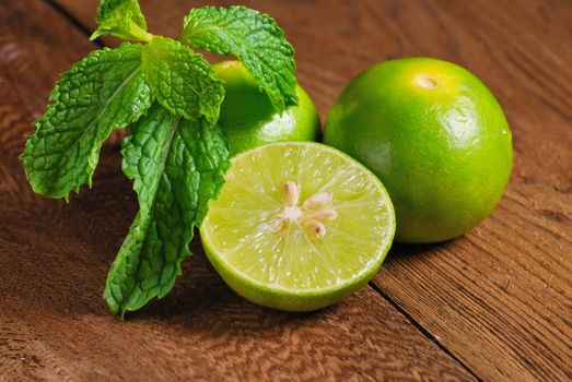 Limes and mint