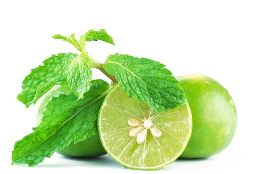 Limes and mint