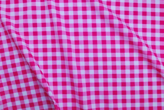 Pink checkered tablecloth texture