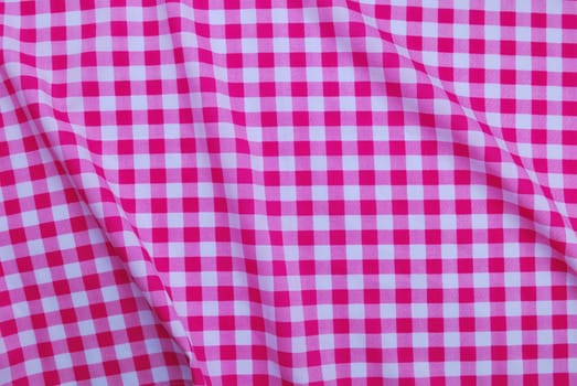 Pink checkered tablecloth texture