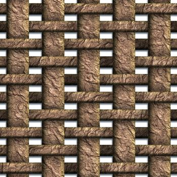 Seamless tileable decorative 3d abstract background pattern.