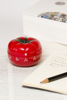 Pomodoro (tomato) technique is a study method that helps avoiding procrastination using a kitchen timer