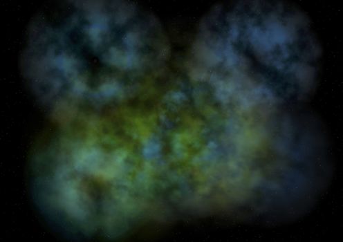 Far being shone nebula and star field against space. "Elements of this image furnished by NASA".