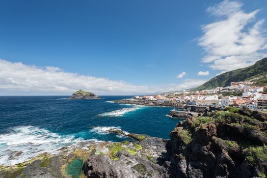 View on Garachico, Tenerife Island, Spain