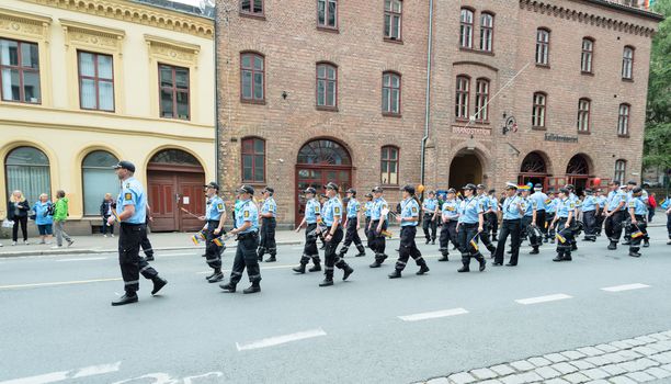 OSLO, NORWAY - JUNE 28: Europride parade in Oslo on June 28, 2014. The Parade is 3 km long.