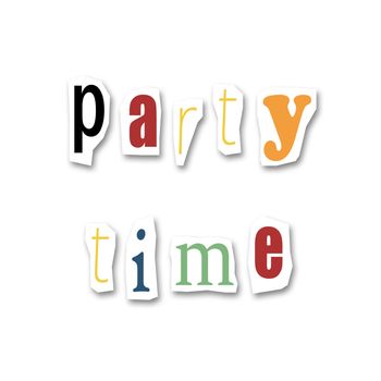 creative divided word - Party time