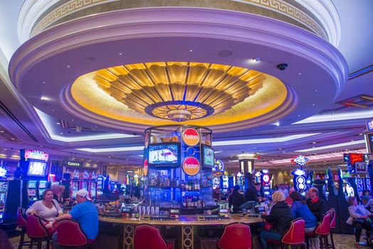 LAS VEGAS - MARCH 15 : The interior of Palazzo hotel and Casino on March 15, 2014 in Las Vegas. Palazzo hotel opened in 2008 and it is the tallest completed building in Las Vegas