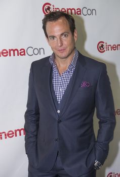 LAS VEGAS, NV - MARCH 24: Actor Will Arnett arrives at the 2014 CinemaCon Paramount opening night presentation at Caesars Palace on March 24, 2014 in Las Vegas, Nevada