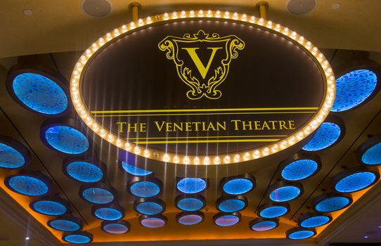 LAS VEGAS - APRIL 05 : The interior of the Venetian hotel & Casino in Las Vegas on April 05, 2014. With more than 4000 suites it's one of the most famous hotels in the world.