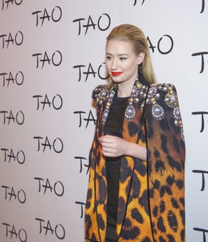 LAS VEGAS, NV - APRIL 05: Recording artist and model Iggy Azalea arrives at the Tao Nightclub at The Venetian Las Vegas on April 5, 2014 in Las Vegas, Nevada