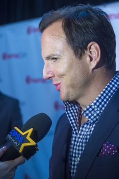LAS VEGAS, NV - MARCH 24: Actor Will Arnett arrives at the 2014 CinemaCon Paramount opening night presentation at Caesars Palace on March 24, 2014 in Las Vegas, Nevada