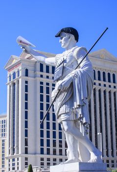 LAS VEGAS - MARCH 25: A dressed-up statue of David at the CinemaCon, the official convention of the National Association of Theatre Owners, at Caesars Palace on March 25, 2014 in Las Vegas , Nevada