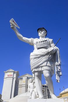 LAS VEGAS - MARCH 25: A dressed-up statue of David at the CinemaCon, the official convention of the National Association of Theatre Owners, at Caesars Palace on March 25, 2014 in Las Vegas , Nevada