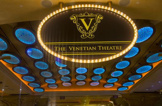 LAS VEGAS - APRIL 05 : The interior of the Venetian hotel & Casino in Las Vegas on April 05, 2014. With more than 4000 suites it's one of the most famous hotels in the world.