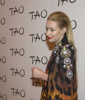 LAS VEGAS, NV - APRIL 05: Recording artist and model Iggy Azalea arrives at the Tao Nightclub at The Venetian Las Vegas on April 5, 2014 in Las Vegas, Nevada