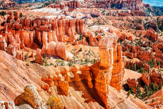 spectacular Hoodoo rock spires of Bryce Canyon, Utah, USA