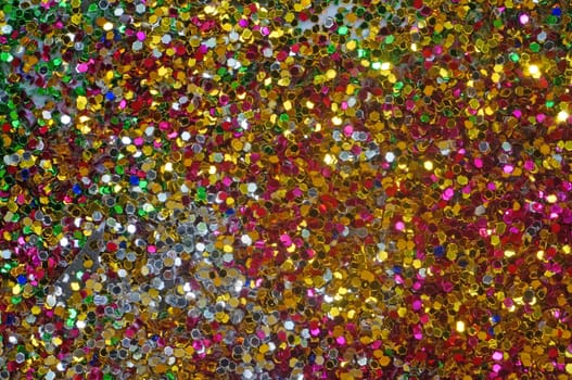 Small multicolored sequins as background                                