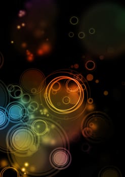 Circles abstract color background