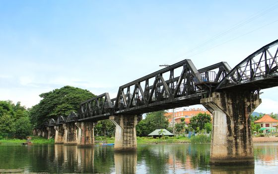 Bridge on the river Kwai, Kanchanaburi, Thailand