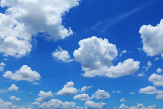 Blue sky with cloud