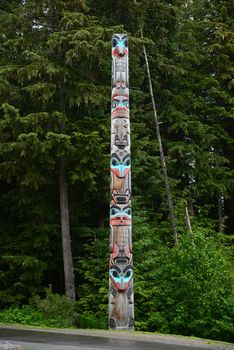 totem pole in juneau, alaska