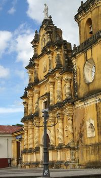 LEON, NICARAGUA - NOVEMBER 9, 2007: Portal of the Church La Recoleccion on November 9, 2007 in Leon, Nicaragua, Latin Amerika