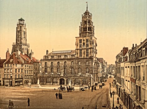 La Place d'Armes, Calais, France,