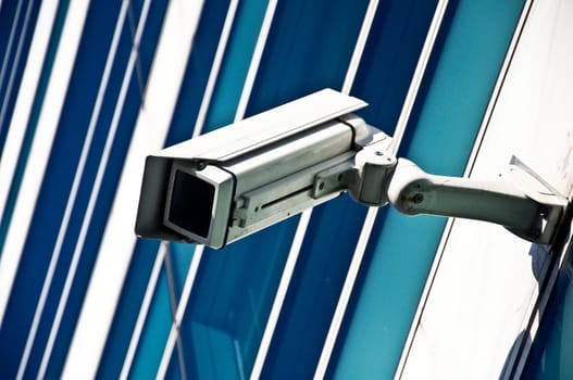 electronic security video camera  of surveillance