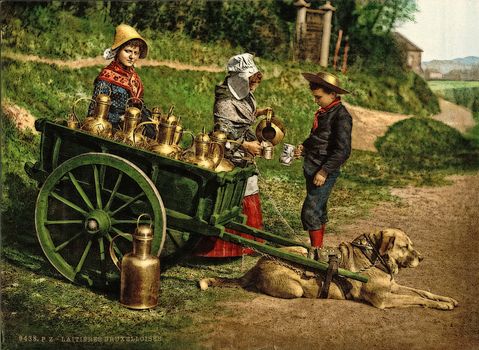 Milksellers, Brussels,Belgium,