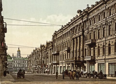 Nikolaevskaia street, Kiev,Ukraine,