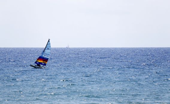 catamaran in the Mediterranean sea