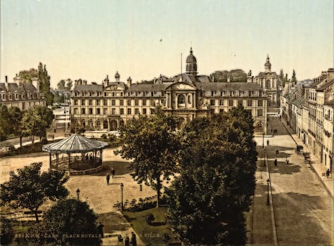 Royal Palace and hotel de ville, Caen, France