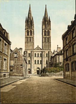 St. Etienne church, Caen, France,
