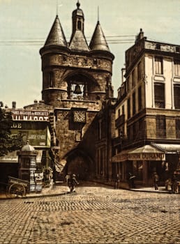 The clock gate, Bordeaux, France,