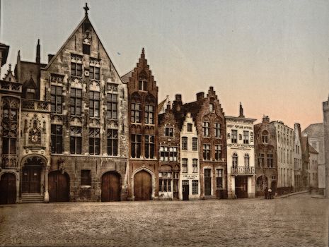 The library, Bruges, Belgium,