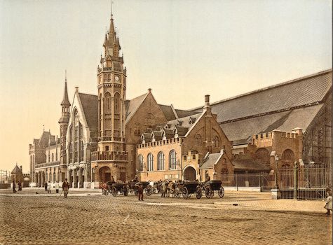 The station, Bruges, Belgium,