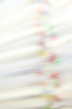 Abstract blurred stack of account include sales and receipt as background.