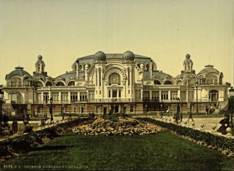 Cursaal from garden, Ostend, Belgium,