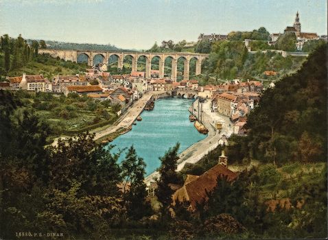 General view, Dinan, France,