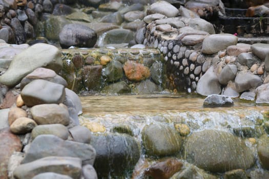 There's the gardening use the stone and waterfall.