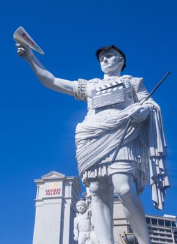 LAS VEGAS - MARCH 25: A dressed-up statue of David at the CinemaCon, the official convention of the National Association of Theatre Owners, at Caesars Palace on March 25, 2014 in Las Vegas , Nevada