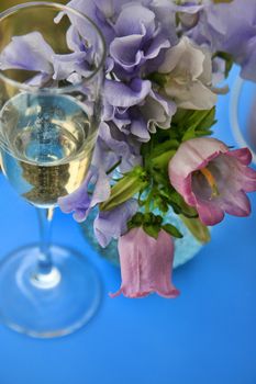Close up of beautifully laid tables at wedding reception venue