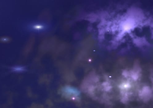 Star field in space a nebulae and a gas congestion. "Elements of this image furnished by NASA".