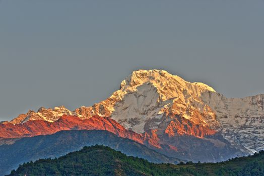 The Annapurna South in Nepal, HDR