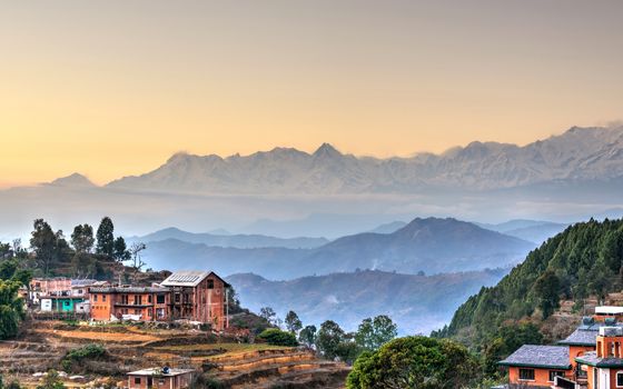 Bandipur village in Nepal, HDR photography