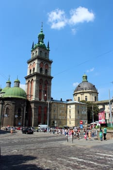 The Dominican church and monastery in Lviv in Ukraine